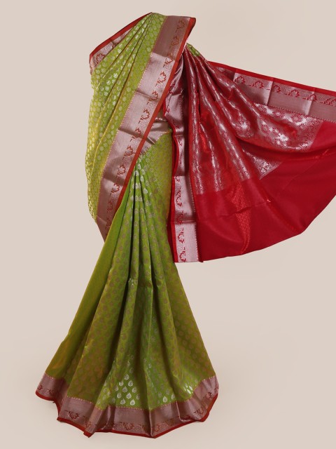 

Pothys Green & Maroon Art Silk Woven Design Saree