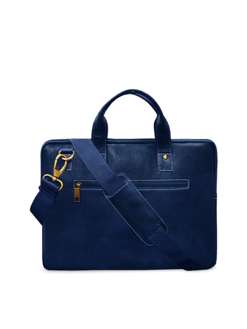 

ABYS Unisex Blue Textured Laptop Bag