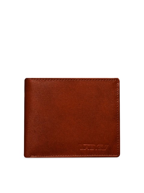 

ABYS Men Brown Solid Two Fold Wallet