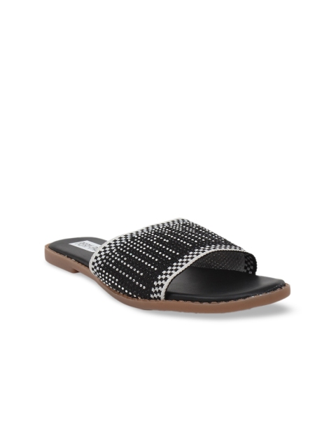 

PERY PAO Women Black Embellished Sliders