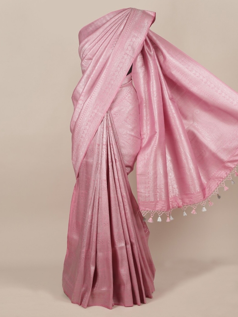 

Pothys Pink Pure Silk Woven Design Banarasi Saree