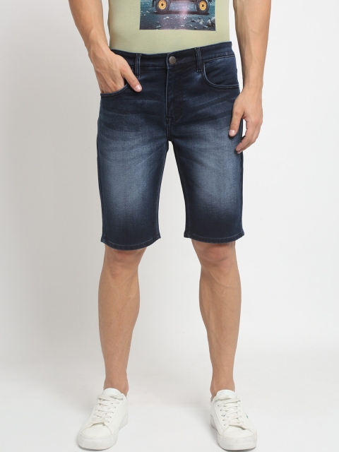 

Global Republic Men Blue Washed Regular Fit Denim Shorts