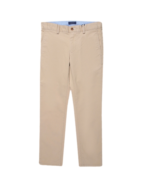 

GANT Boys Beige Slim Fit Solid Chinos