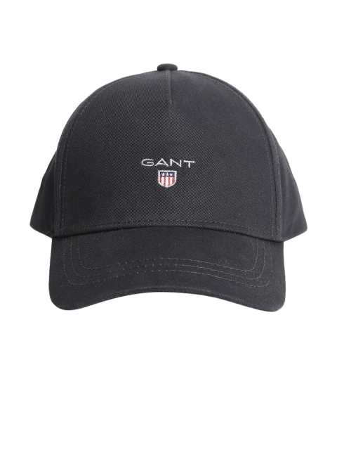 

GANT Unisex Kids Black & White Solid Snapback Cap