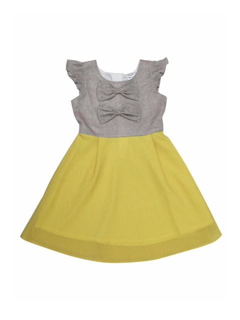 

Doodle Girls Yellow Solid Fit and Flare Dress