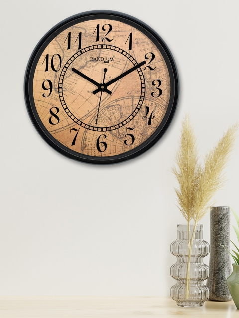 

RANDOM Brown Round Printed Analogue Wall Clock