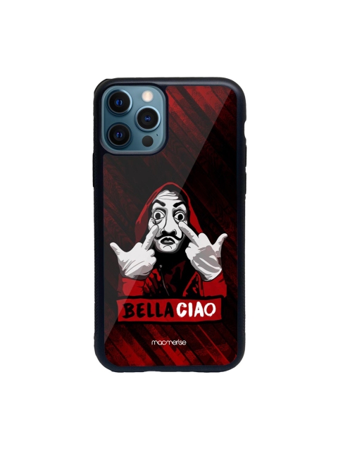 

macmerise Black & Red Bella Ciao Glass iPhone 12 Pro Case