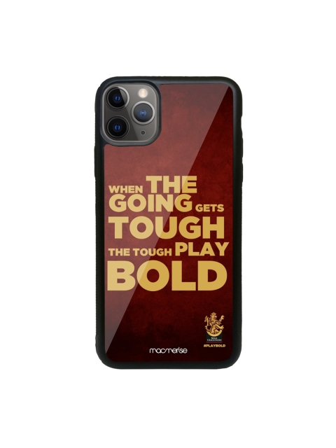 

macmerise Black & Maroon Tough Play Bold iPhone 11 Pro Max Back Case