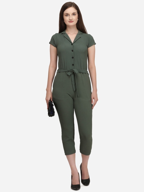 

Fbella Women Green Solid Jumpsuit