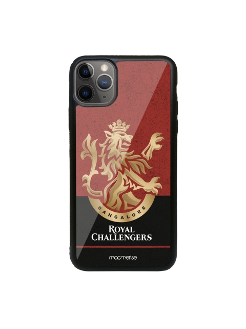 

macmerise Red & Black RCB Color Block iPhone 11 Pro Max Back Case