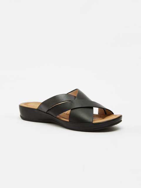 

shoexpress Women Black Open Toe Flats