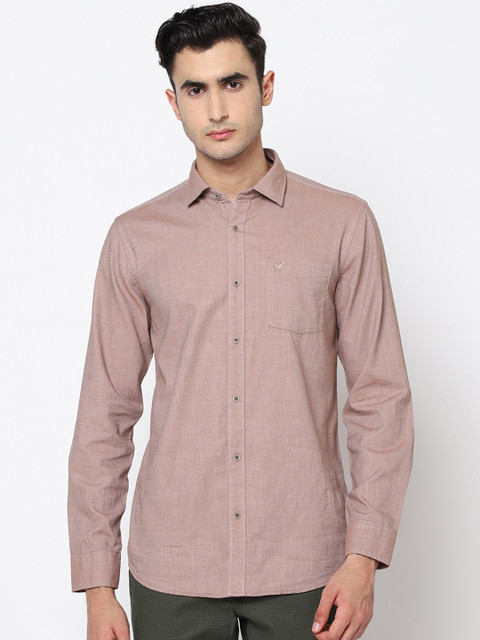 

Blackberrys Men Mauve India Slim Fit Solid Casual Shirt