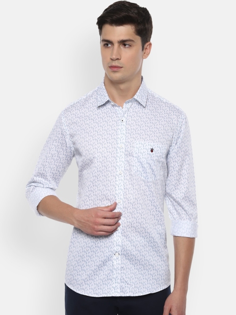 

Louis Philippe Sport Men White Slim Fit Printed Casual Shirt