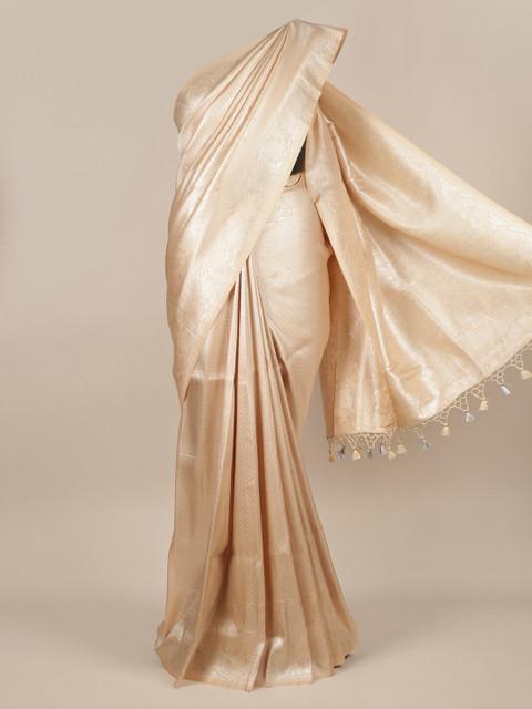 

Pothys Beige Pure Silk Woven Design Banarasi Saree