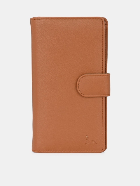 

Pacific Gold Women Tan Textured Two Fold Wallet