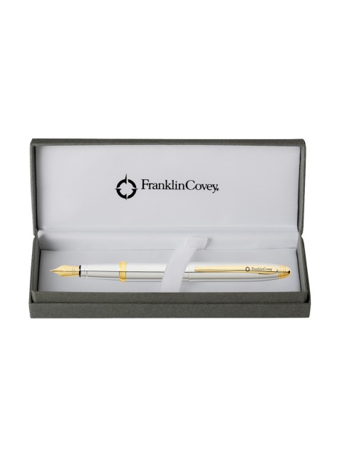 

Cross Unisex Silver-Toned & Gold-Toned FTP Medium Fountain Pen