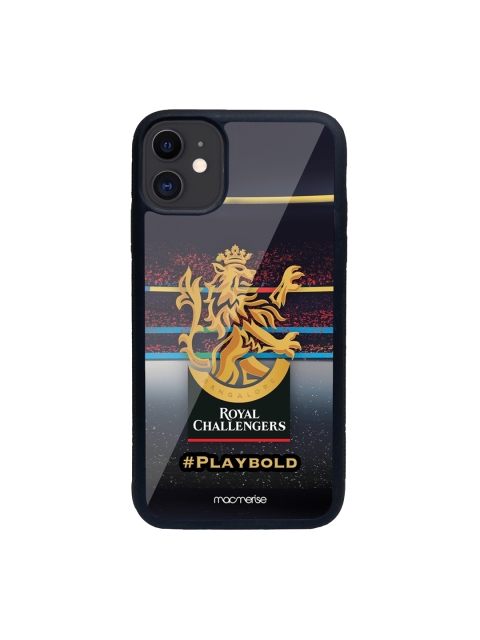 

macmerise Black & Grey RCB Stadium Logo Printed iPhone 11 Back Case