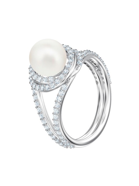 

SWAROVSKI Originally Cocktail Ring, White, Rhodium plating 52, Silver