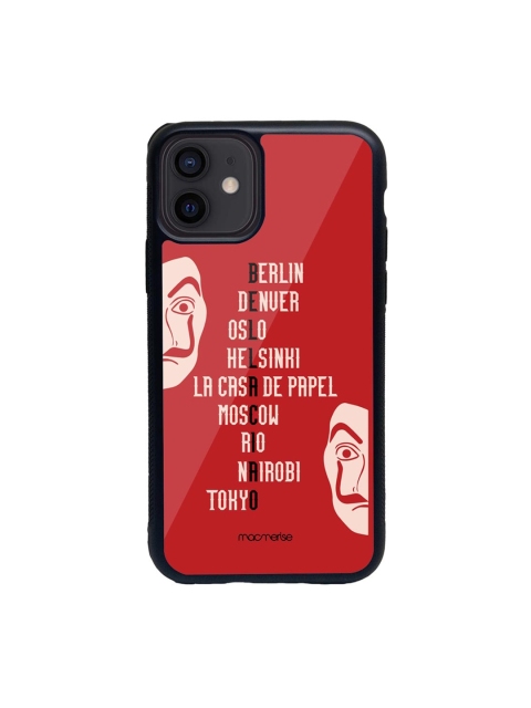 

macmerise Multicoloured The Heist Squad Printed iPhone 12 Back Case, Multi