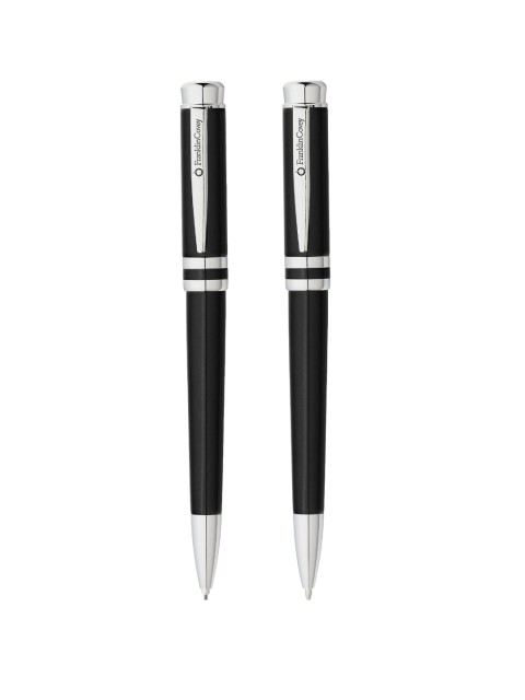 

Cross Unisex Set Of 2 Black & Silver-Toned Freemont Ball Pointed Pen With Gift Box