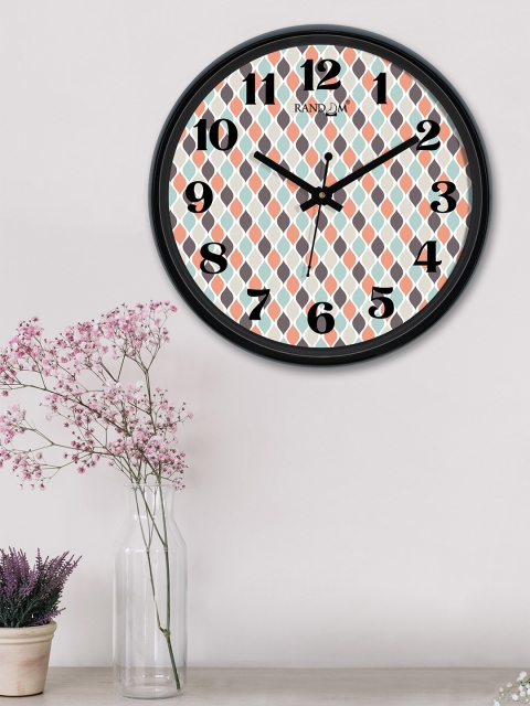 

RANDOM Orange & Green Round Printed Analogue Wall Clock