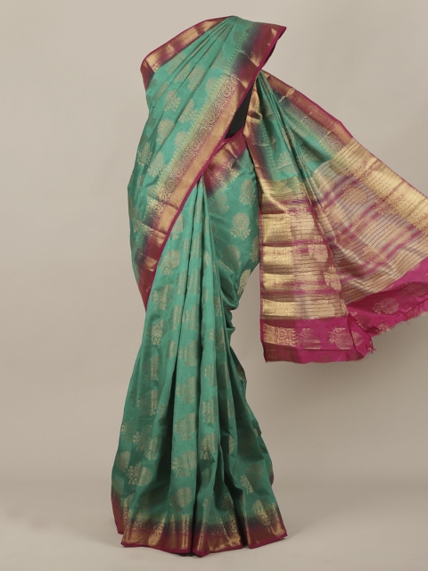 

Pothys Green Woven Design Jute Silk Saree
