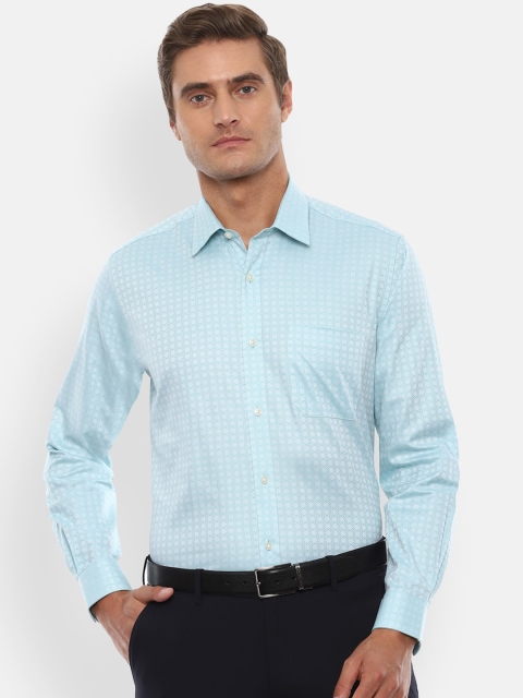 

Louis Philippe Men Blue Checked Casual Shirt
