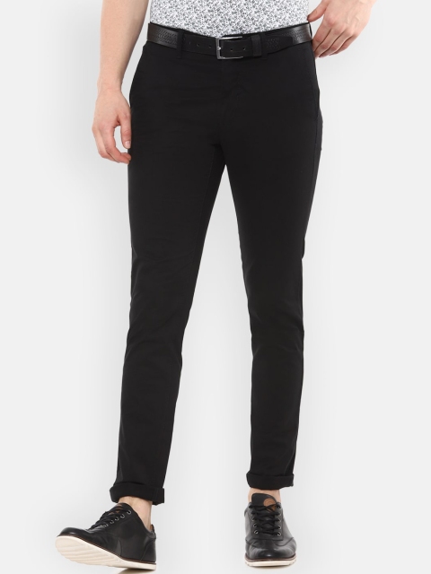 

Van Heusen Sport Men Black Slim Fit Solid Regular Trousers