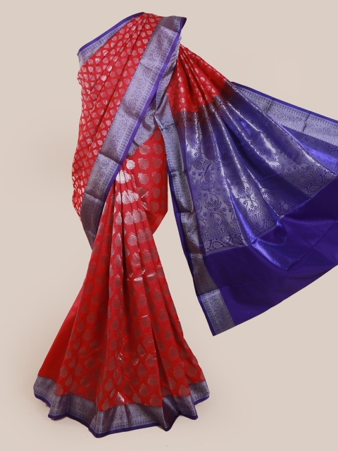 

Pothys Pink & Blue Art Silk Woven Design Saree