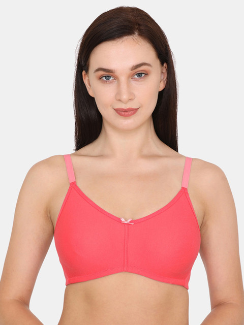 

Zivame Coral & Pink T-shirt Bra - Full Coverage