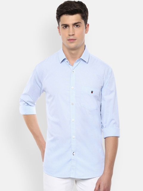 

Louis Philippe Sport Men Blue Checked Casual Shirt