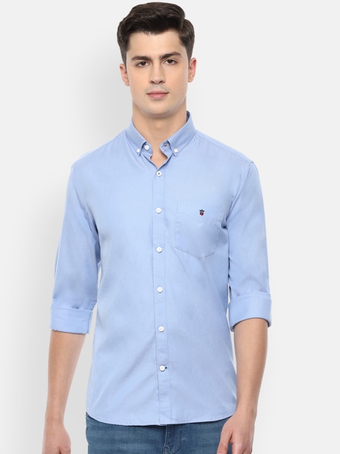 

Louis Philippe Sport Men Blue Solid Casual Shirt