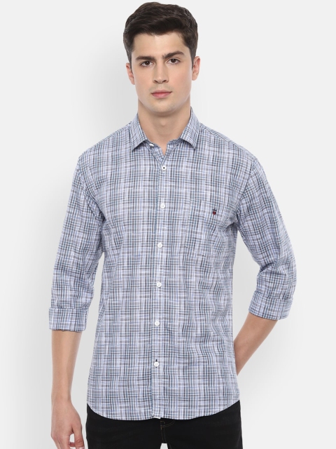 

Louis Philippe Sport Men Blue Slim Fit Checked Casual Shirt