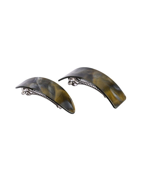 

BuckleUp Women Set of 2 Multicoloured French Barrette, Multi