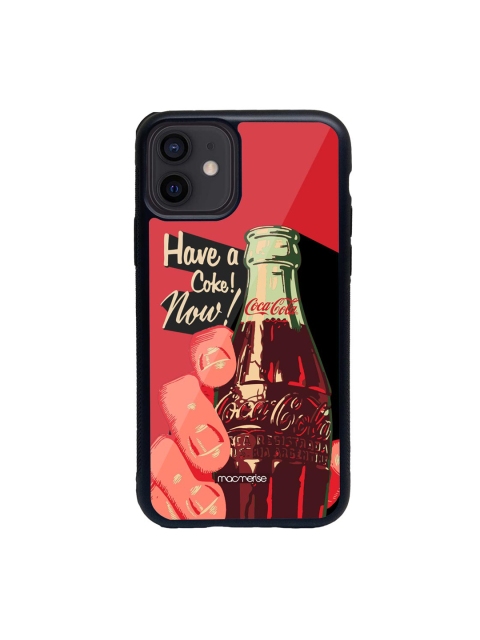 

macmerise Black & Red Have A Coke Now Printed iPhone 12 Back Case