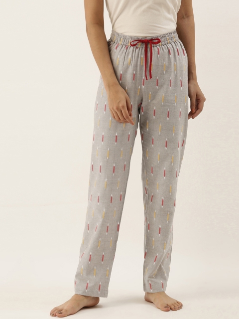

Bannos Swagger Women Grey Self Design Lounge Pants