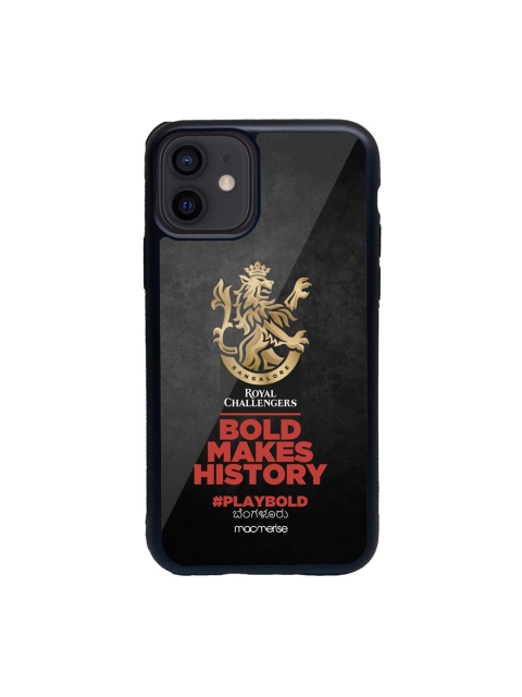 

macmerise Black & Red Bold Makes History Printed iPhone 12 Back Case