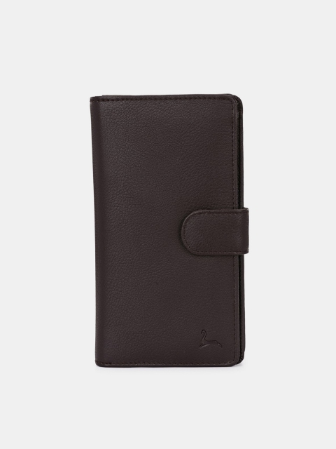 

Pacific Gold Women Brown Textured Two Fold Wallet