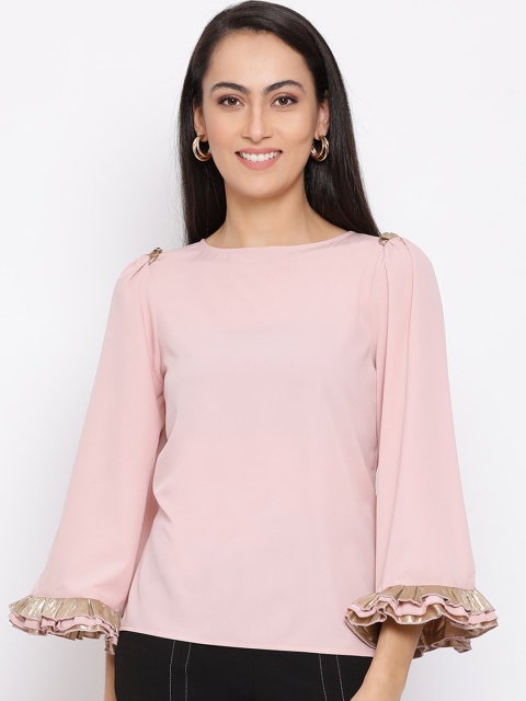 

ALL WAYS YOU Pink Georgette Regular Top