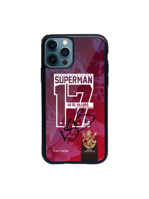 

Macmerise Maroon & White Superman 17 Glass iPhone 12 Pro Phone Case