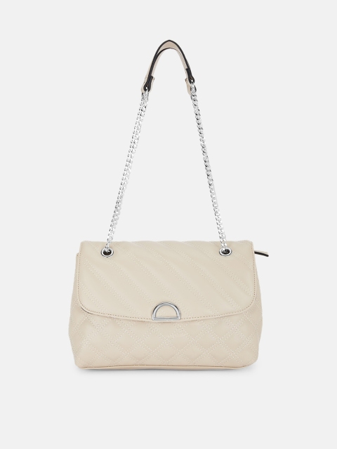 

Forever Glam by Pantaloons Beige Solid Shoulder Bag