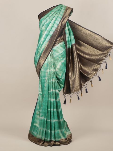 

Pothys Green Woven Design Jute Silk Saree