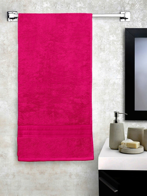

Lushomes Pink Solid 550 GSM Turkish Bath Towel
