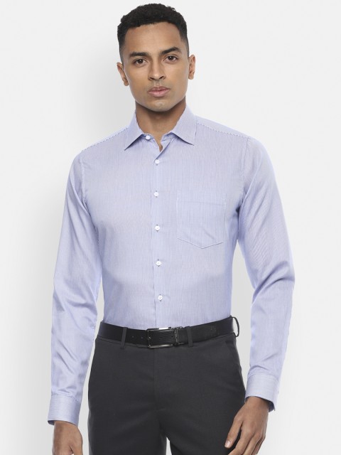 

Van Heusen Men Blue & White Regular Fit Striped Formal Shirt