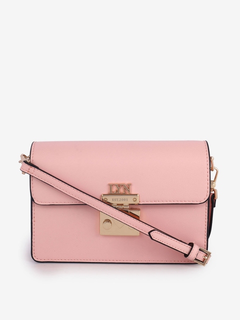 

LYN Pink Solid Sling Bag