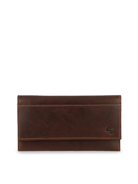 

Leather Zentrum Women Brown Solid Genuine Leather Two Fold Wallet
