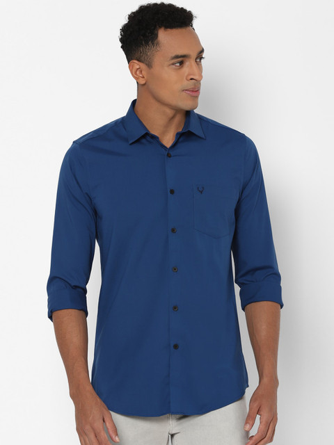 

Allen Solly Men Blue Solid Casual Shirt