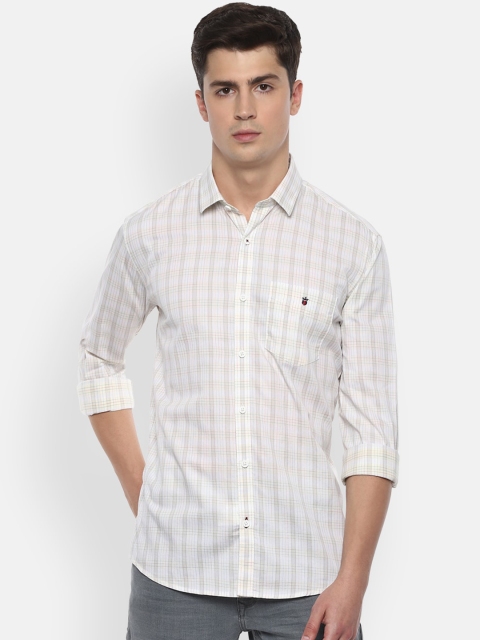 

Louis Philippe Sport Men White Checked Casual Shirt