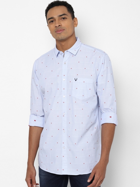 

Allen Solly Men Blue Printed Casual Shirt