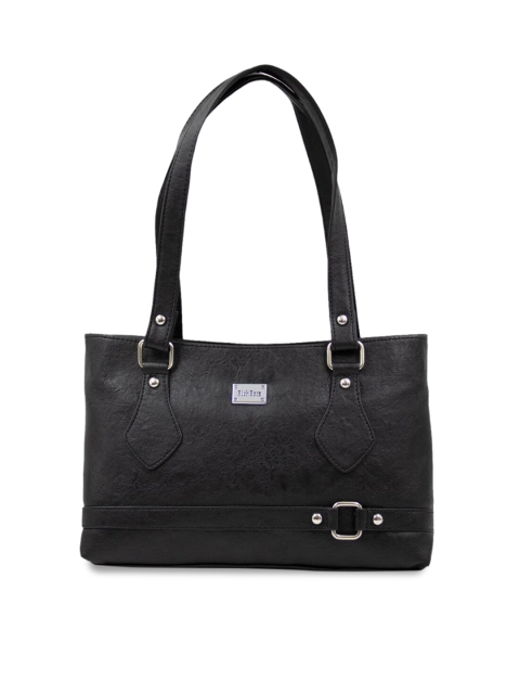 

RICH BORN Black Solid Shoulder Bag
